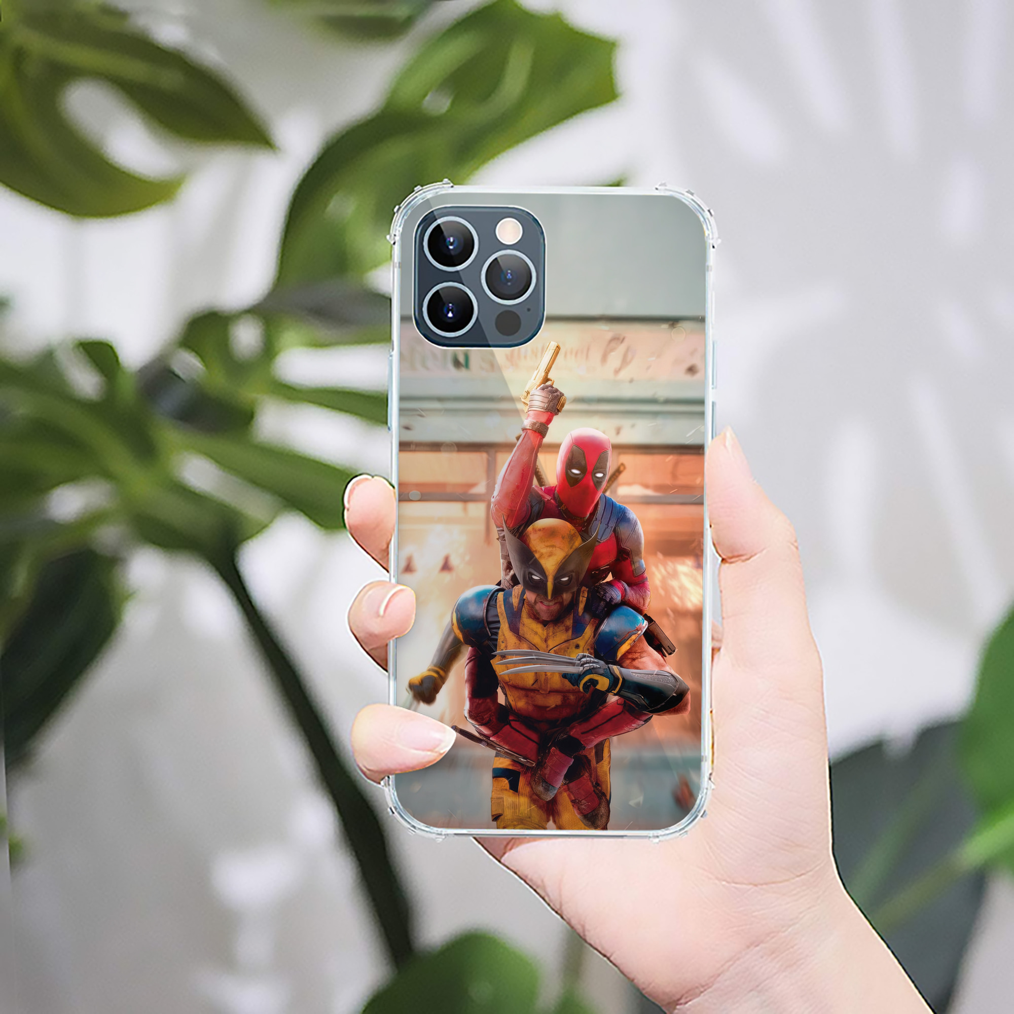（画像用） Deadpool デッドプール 【iPhone 12シリーズ対応】透明スマホケース（クリアソフトケース）